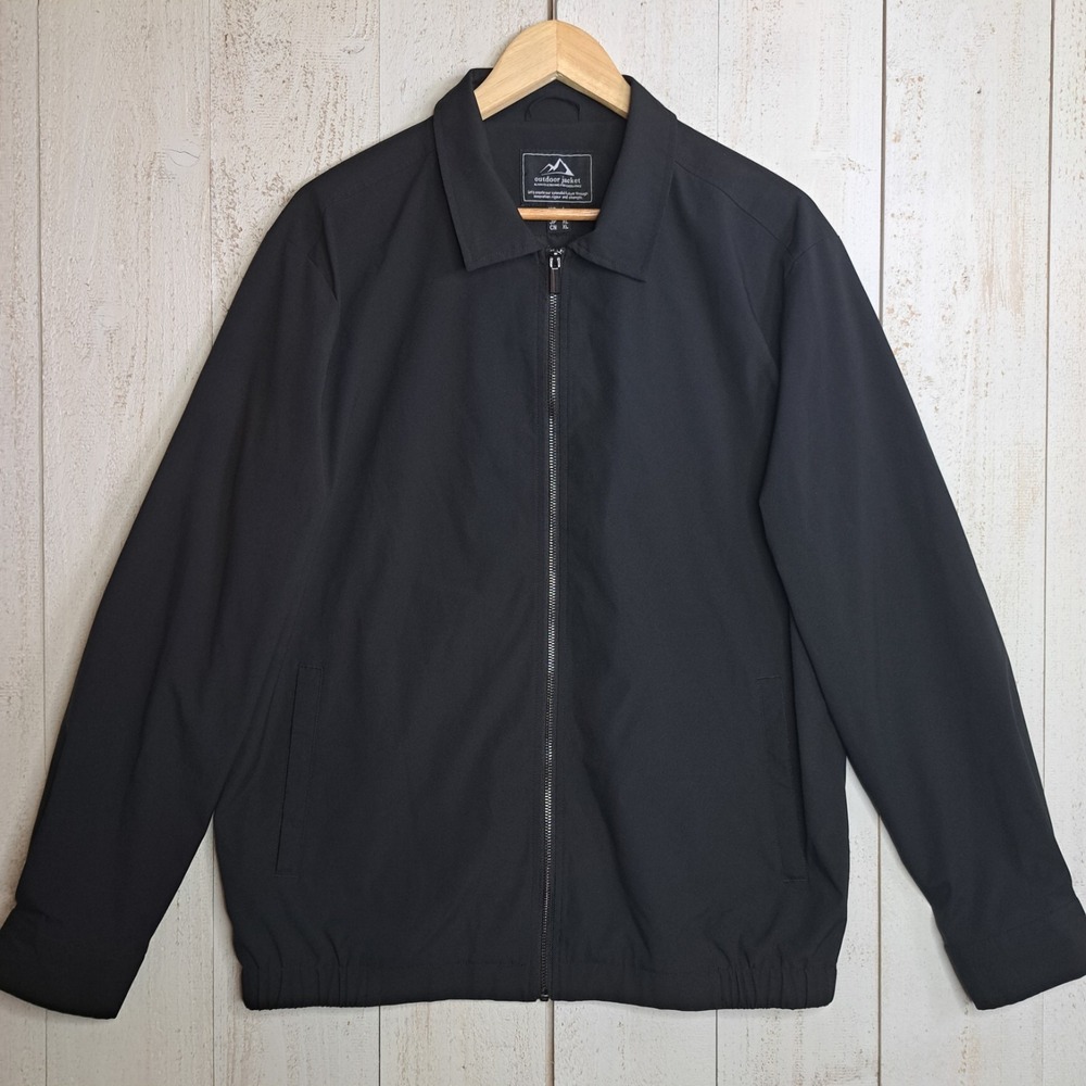 Techwear Normcore Harrington Black Outdoor Jacket Men's XL Utility Tactical
